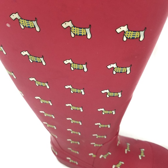 J. Crew Red Scottish Terrier Wellies - Picture 4 of 7